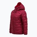 Women's down jacket Peak Performance Helium Down Hood vertical zenith/tech burgundy 7
