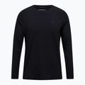 Men's thermal active sweatshirt Peak Performance Magic Crew Wool-Blend Baselayer black/black 3