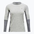 Women's thermal active sweatshirt Peak Performance Magic Crew Wool-Blend Baselayer med grey melange 4