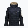 Men's down jacket Peak Performance Helium Utility Down Hood black/sand fog