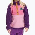 Didriksons Monte Half Button children's fleece sweatshirt light heather pink 6