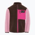 Children's fleece sweatshirt Didriksons Antenna 2 Fz oyster pink