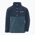 Children's fleece sweatshirt Didriksons Monte 6 Half Button mountain blue