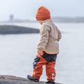 Children's fleece sweatshirt Didriksons Gibbsc 2 Fz beach beige/rust 12