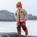 Children's fleece sweatshirt Didriksons Gibbsc 2 Fz beach beige/rust 13