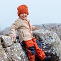 Children's fleece sweatshirt Didriksons Gibbsc 2 Fz beach beige/rust 15
