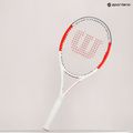 Wilson Six.One Lite 102 CVR tennis racket red and white WRT73660U 8