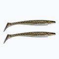 Strike Pro Pig Shad Jr rubber bait 2 pcs gold and white TEV-SP172C-111