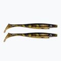 Strike Pro Pig Shad Tournament 2 piece brown/gold rubber lure TEV-SP172M-115