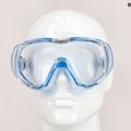 TUSA Tri-Quest Fd Diving Mask Blue and Clear M-3001 7