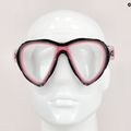 Cressi Quantum pink and clear diving mask DS510040 8