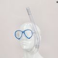 Cressi Perla Jr + Minigringo children's snorkel set clear blue DM101220 10
