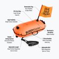 BuddySwim Dry Bag with Flag 28 l orange belay buoy 2