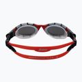 Zoggs Predator Flex Titanium clear/red/mirrored smoke swimming goggles 461054 5