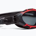 Zoggs Predator Flex Polarised red/ black/ smoke polarised swimming goggles 5