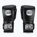 Boxing gloves Cleto Reyes Velcro Sparring black silver 2