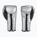 Cleto Reyes Lace Up Sparring boxing gloves silver 3