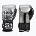Cleto Reyes Velcro Sparring silver/black boxing gloves
