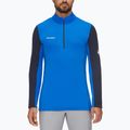 Mammut men's trekking sweatshirt Aenergy ML Half Zip Pull blue