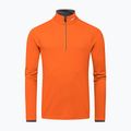 KJUS men's Feel Half-Zip orange ski sweatshirt MS25-E06