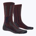 X-Socks Trek X Merino LT trekking socks maroon TS03S19U-R008 4