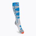 Women's ski socks X-Socks Ski Control 4.0 grey-blue XSSSKCW19W 2