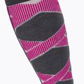 Women's ski socks X-Socks Ski Control 4.0 grey-pink XSSSKCW19W 4