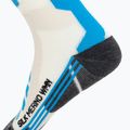 Women's ski socks X-Socks Ski Silk Merino 4.0 white/black/turquoise 4