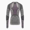 Women's thermoactive sweatshirt X-Bionic Merino black/grey/magnolia 2