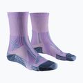 Women's socks X-Socks Trailrun Perform Crew orchid/sunset blue