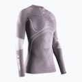 Women's thermal base layer top X-Bionic Energy Accumulator 4.0 dusty lavender/arctic white