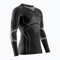 Men's thermal active sweatshirt X-Bionic Energy Accumulator Light Shirt black/light grey
