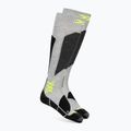 Ski socks X-Socks Ski Discover Otc rhino grey/canary