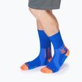 X-Socks Run Perform Warm Crew twyce blue/orange socks 4