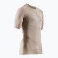 Men's X-Bionic Xceed Run sand/dark sand running t-shirt 2