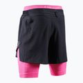 Men's X-Bionic Efektor 2in1 x black/neo pink running shorts 5