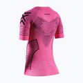 Women's running t-shirt X-Bionic Twyce Race neo pink/x black 2