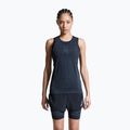 Women's running t-shirt X-Bionic Xceed Run x black/rhino grey