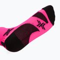X-Socks Run Discover Crew fluo pink/x black socks 4