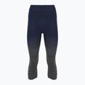 Women's thermal trousers X-Bionic Invent Graphics 3/4 marine/grey/light grey 3