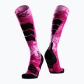 Ski socks X-Socks Ski Expert Wild Otc x black/fluo pink