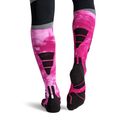 Ski socks X-Socks Ski Expert Wild Otc x black/fluo pink 3