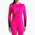 Women's thermal sweatshirt X-Bionic Invent Graphics LS fluo pink/x white