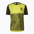 Men's SCOTT Trail Vertic bitter yellow/fir green cycling jersey