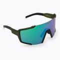 SCOTT Shield kaki green/green chrome sunglasses