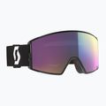 SCOTT React mineral black/white/enhancer teal chrome/pro green ski goggles