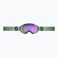 SCOTT Faze II LS soft green/black/light sensitive blue chrome ski goggles 2