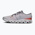 Men's On Cloud X 4 silver/flame running shoes 11