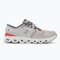 Men's On Cloud X 4 silver/flame running shoes 2