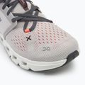 Men's On Cloud X 4 silver/flame running shoes 7